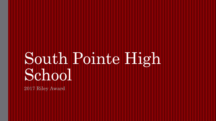 south pointe high school