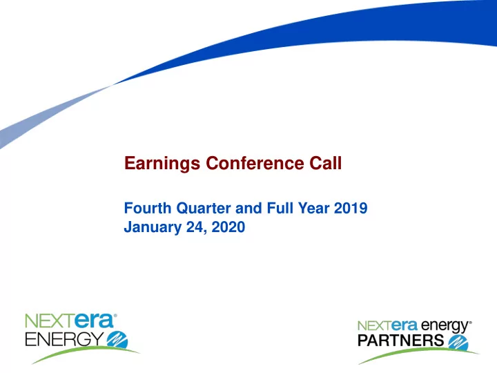 earnings conference call