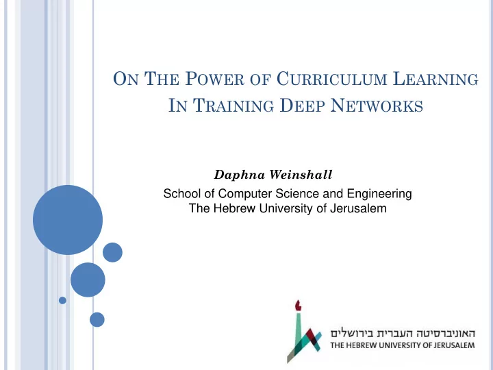 l earning cognitive tasks curriculum