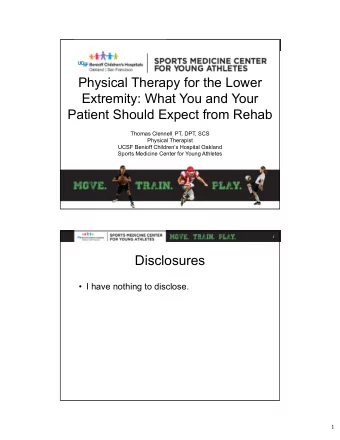 Disclosures   I have nothing to disclose.  1  3  Goals   Importance of expectation   What