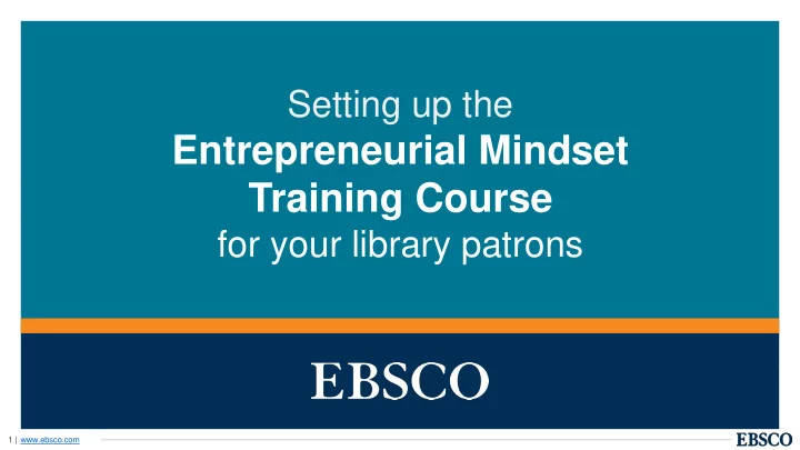 training course