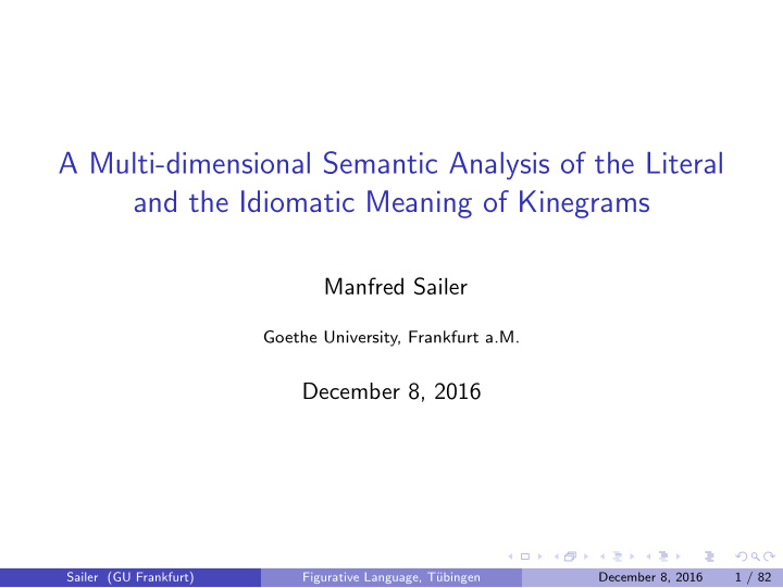 a multi dimensional semantic analysis of the literal and