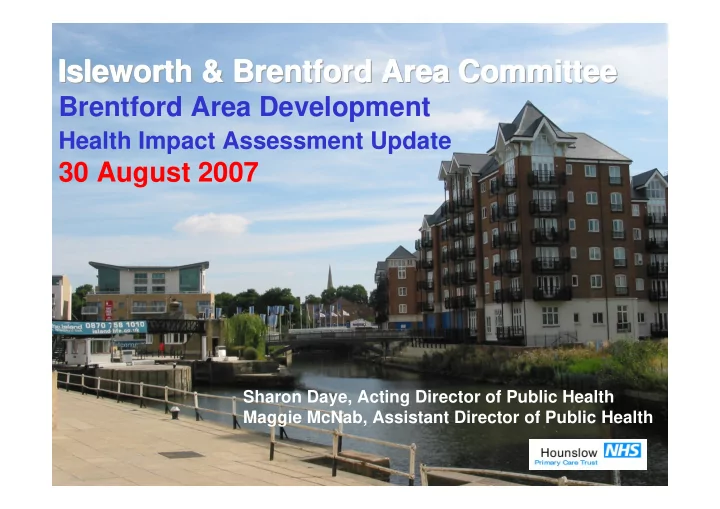 isleworth brentford area committee isleworth brentford
