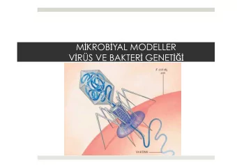 M  KROB  YAL MODELLER V  RS VE BAKTER  GENET   (Kaynak: Biyoloji, Campbell &amp;