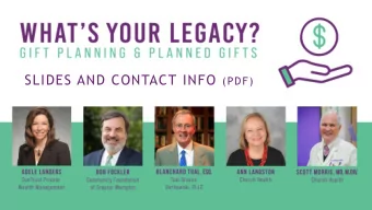 PANELISTS  ADELE LANDERS  BOB FOCKLER BLANCHARD TUAL , ESQ.  Client Advisor  President  Partner