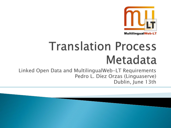 linked open data and multilingualweb lt requirements