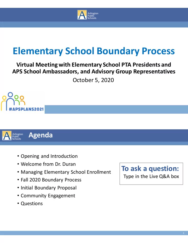 elementary school boundary process