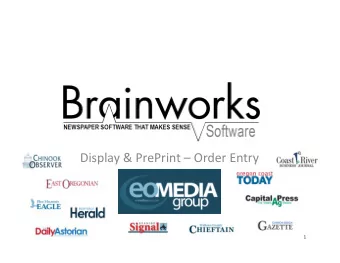 Display &amp; PrePrint  Order Entry  1  1  ROP On the DISP Panel, use Ctrl+E on your