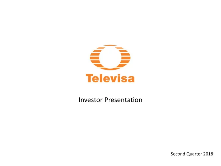 investor presentation