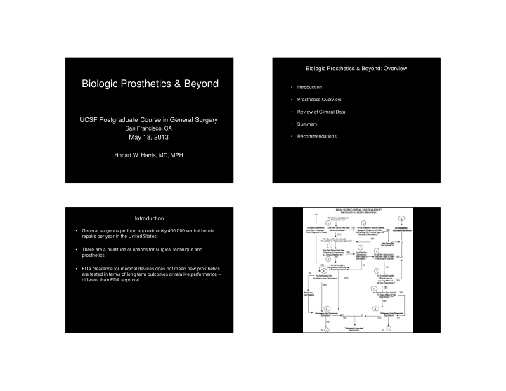biologic prosthetics beyond