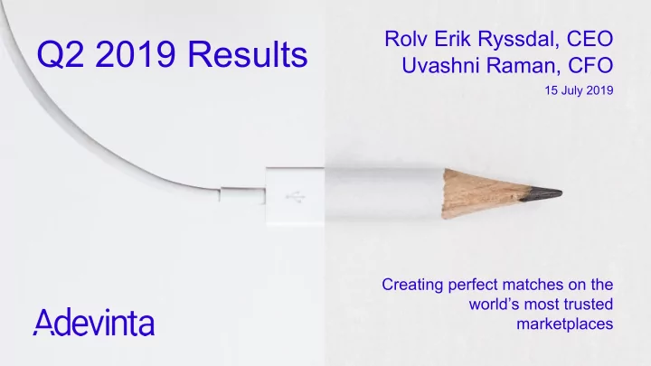 q2 2019 results