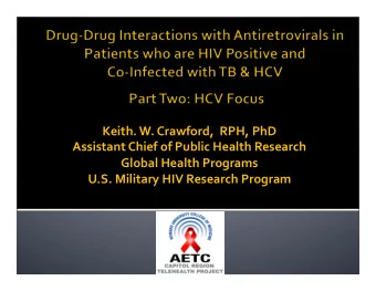 Keith.  W.  Crawford,    RPH,  PhD    Assistant  Chief