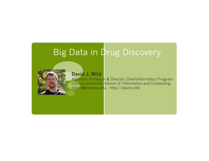 big data in drug discovery