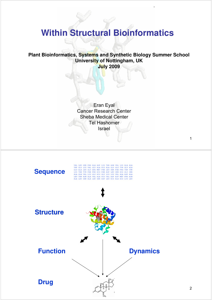 within structural bioinformatics