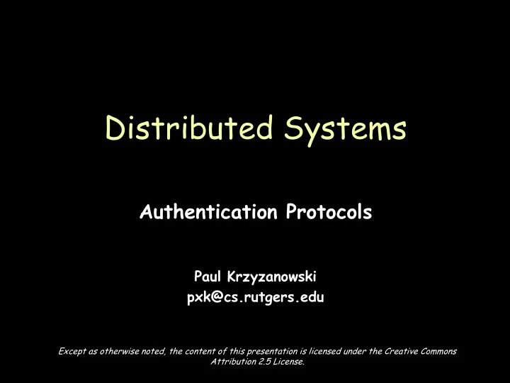 distributed systems