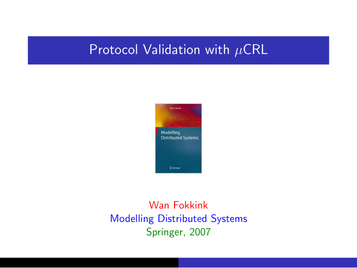 protocol validation with crl