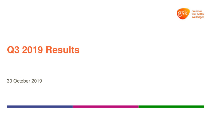 q3 2019 results