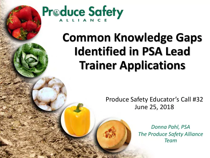 common knowledge gaps