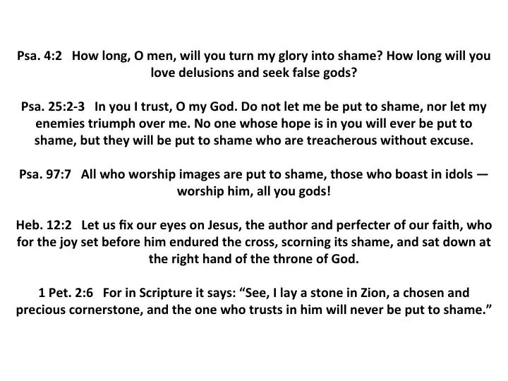 psa 4 2 how long o men will you turn my glory into shame