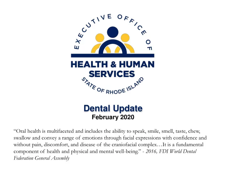 dental update
