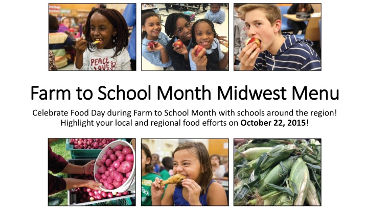 farm to school month mid idwest menu