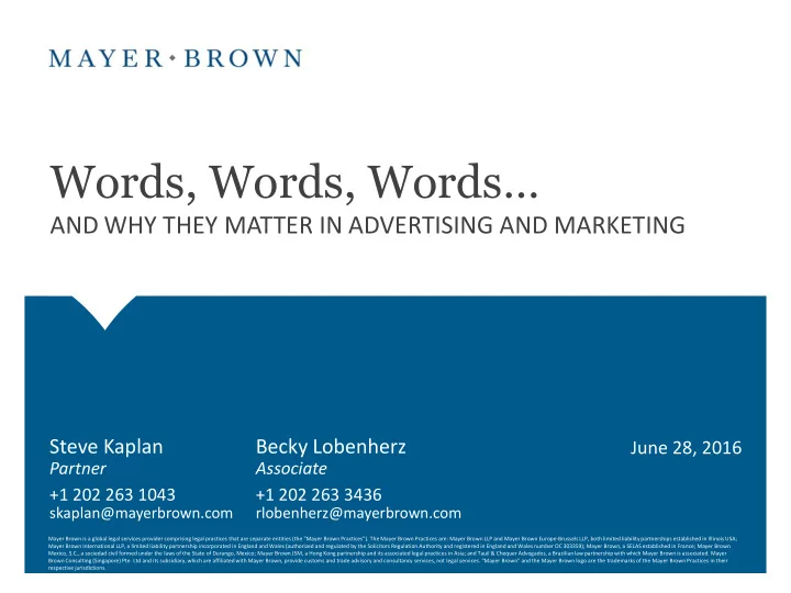 words words words