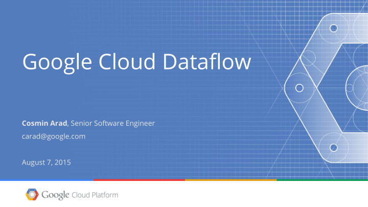 google cloud dataflow