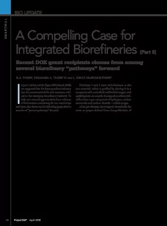 I n part 1 of this article ( Paper 360 , March 2008)  Pathways 1 and 2 start with biomass as the