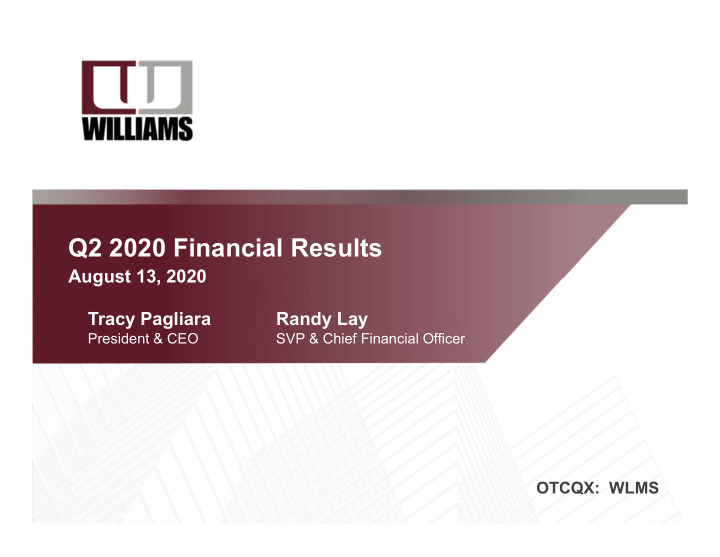 q2 2020 financial results