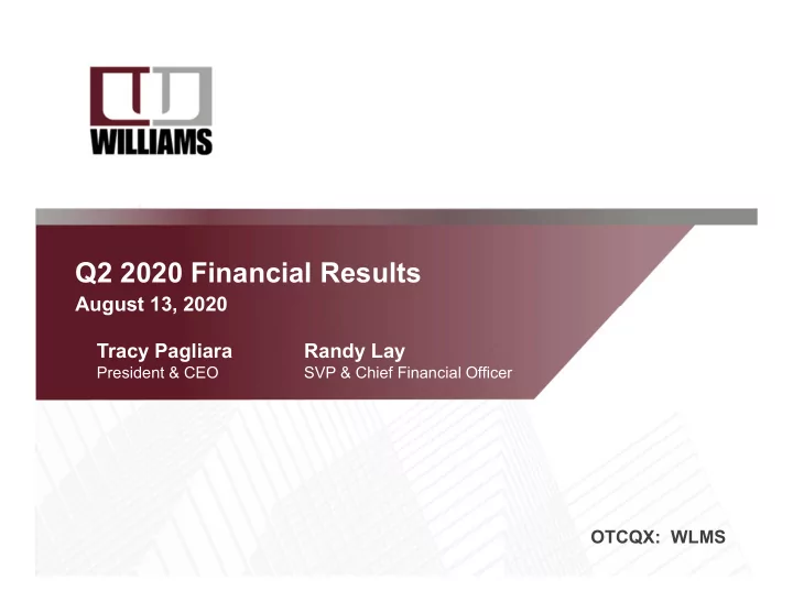 q2 2020 financial results