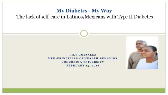 L I L Y  G O N Z A L E Z  M P H - P R I N C I P L E S  O F  H E A L T H  B E H A V I O R  C O N C O