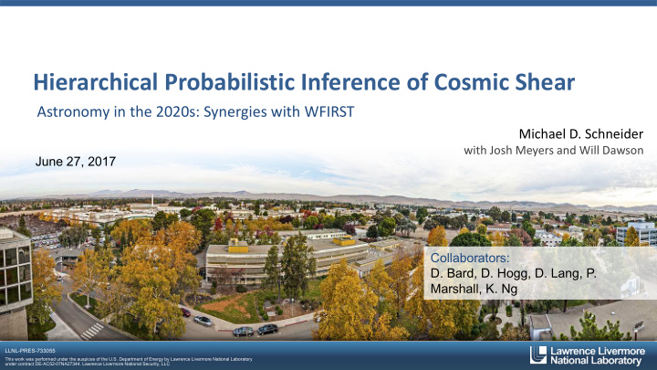 hierarchical probabilistic inference of cosmic shear