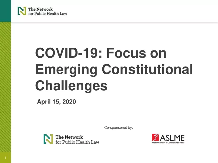 covid 19 focus on