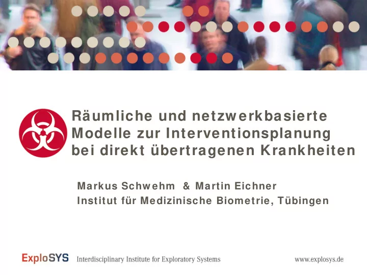 r umliche und netzw erkbasierte modelle zur