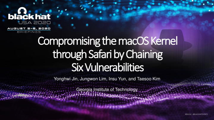 compromising the macos kernel