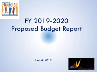 FY 2019-2020  Proposed Budget Report  June 4, 2019  1  Dramatically  Improve  Student  LCAP Goal 1