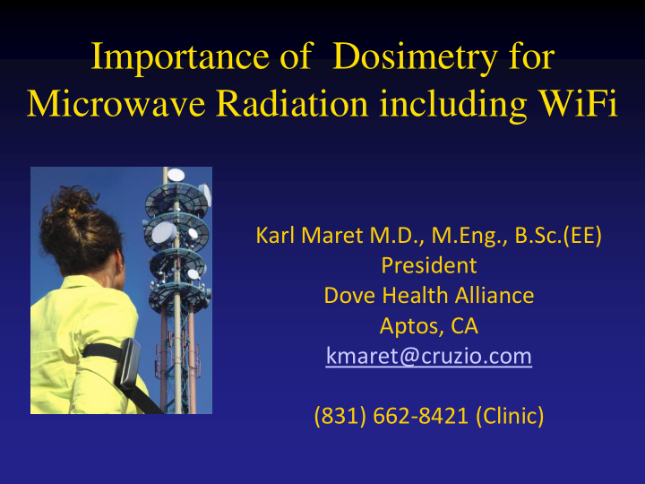 importance of dosimetry for