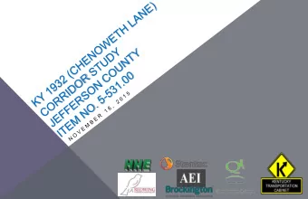 STUDY AREA  KY 1932 (CHENOWETH LANE)  US 60 (SHELBYVILLE ROAD) TO  US 42 (BROWNSBORO ROAD)   300