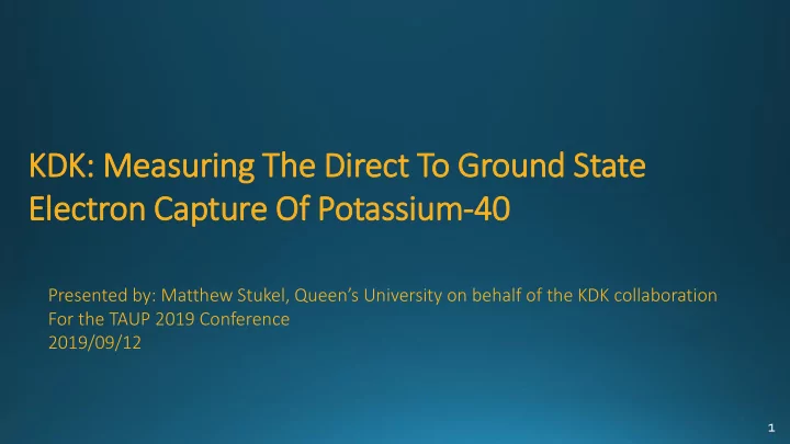 electron capture of potassium 40 40