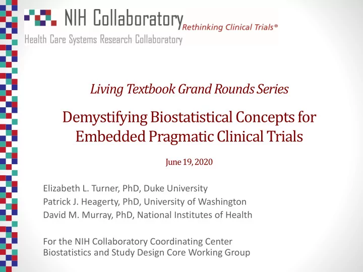 demystifying biostatistical concepts for embedded