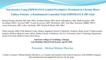 Non-invasive Lung IMPEDANCE-Guided Preemptive Treatment in Chronic Heart Failure Patients: a
