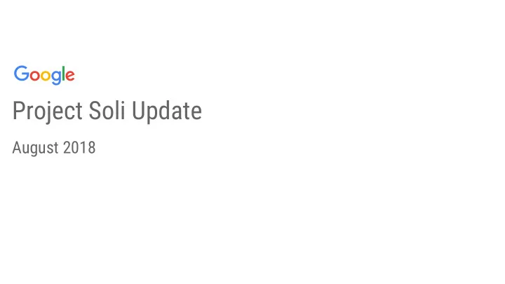 project soli update