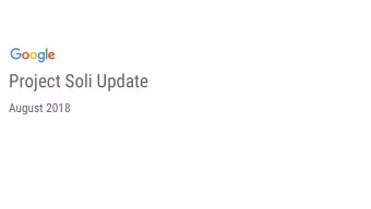 Project Soli Update  August 2018  Gesture Sensing Allows Interaction with Device Functions or