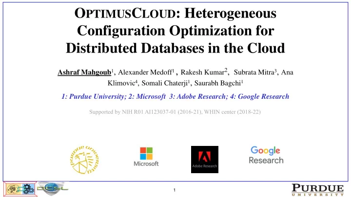 o ptimus c loud heterogeneous