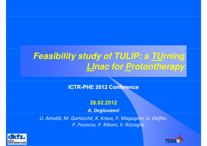 feasibility study of tulip a turning linac for