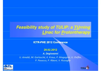 Feasibility study of TULIP: a TUrning  LInac for Protontherap  LInac for Protontherapy  ICTR  ICTR-