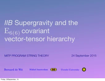 The initial motivation for the present work was to demonstrate that the approach followed for 11D
