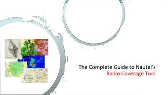 Radio Coverage Tool  Agenda   Whats the Nautel RF Toolkit?  How does propagation analysis