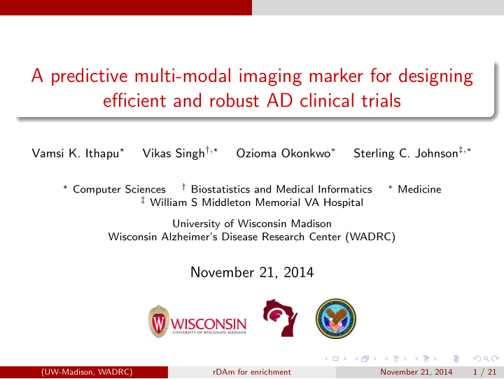a predictive multi modal imaging marker for designing