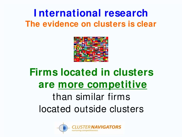 i nternational research